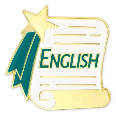 English Scroll Pin