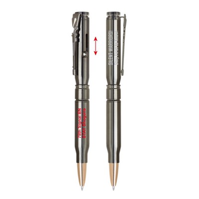 Bolt Action Metal Ballpoint Pen- Gun Metal