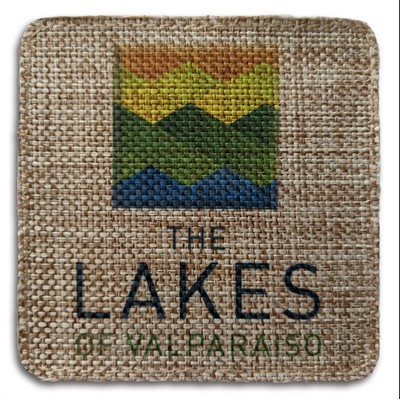 Square Burlap Coaster