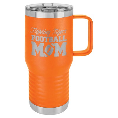 Polar Camel 20oz Travel Mug, Orange