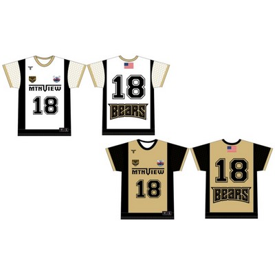 LACROSSE - Custom Full Sublimated Lacrosse Mens Short Sleeve Jersey