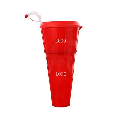 Drink Cup with Popcorn Bowl and Straw