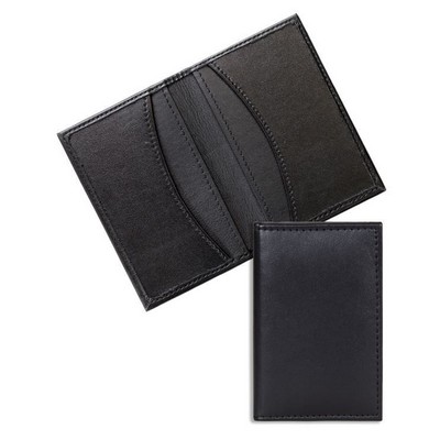 Ashlin Designer® Men's Midnight Black Belford Slim Card Business Card Case