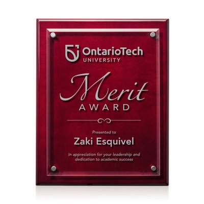 Caledon Plaque - Rosewood/Silver 12"x15"