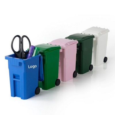 Creative Mini Trash Can Desktop Organizer