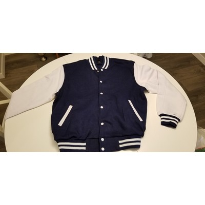 Varsity Jackets Full Customization Cotton-Poly blend, Applique, Embroidered artwork, Tackle twill