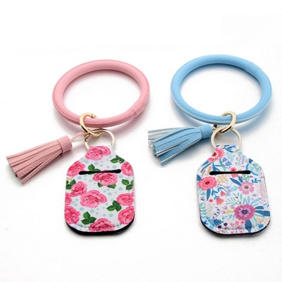 Neoprene Hand Sanitizer Bottle Sleeve with Tassel