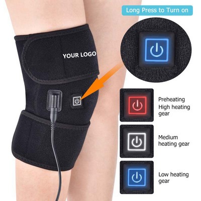 Heated Massage Brace For Knee Pain Relief