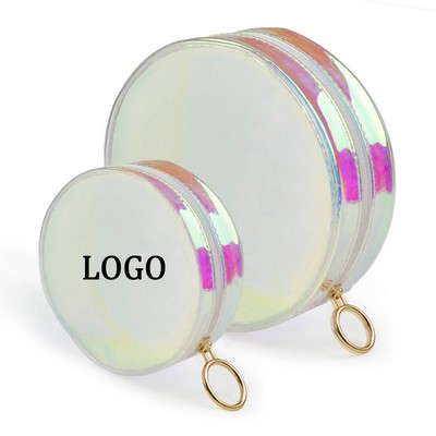 Holographic Clear Round Travel Bag