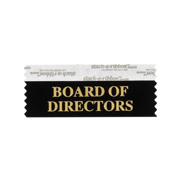 Board Of Directors Stk A Rbn Black Ribbon Gold Imprint