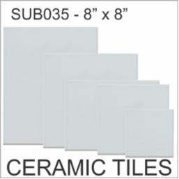 Sublimation Ceramic Tiles (8"x8")