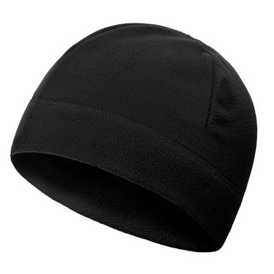 Embroidery Winter Fleece Beanie Cap