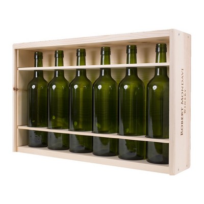 6-Bottle (6x1) Wood Wine Box