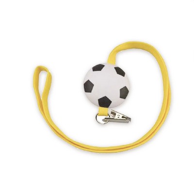 Soccer Stress Ball w/Lanyard