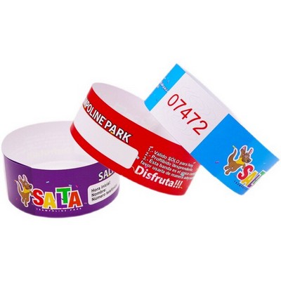 Full Color Waterproof Paper Wrist Bands