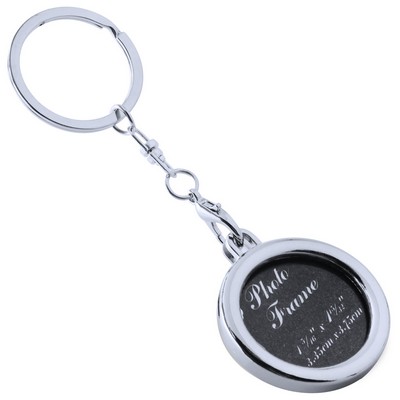 Round Photo Frame Keychain