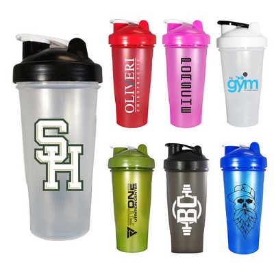 27oz Transparent Fitness Shaker Bottle