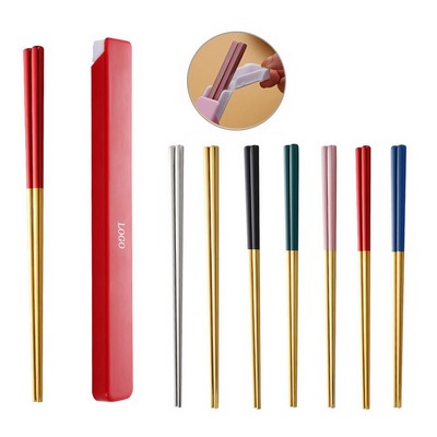 Reusable Stainless Steel Chopsticks w/Case