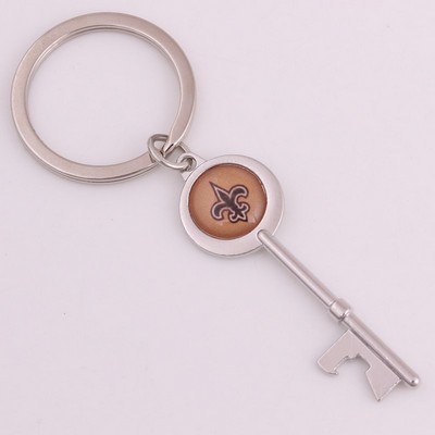 Dome Key Shape Bottle Opener Keychain