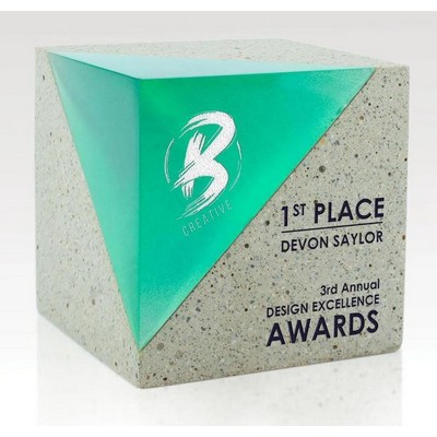 Cube Award Resin Concrete - Atlas