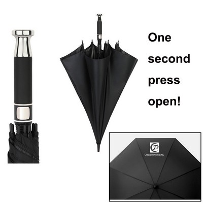 Quality Premium Auto Open Golf Umbrella With Straight Handle-54" Arc