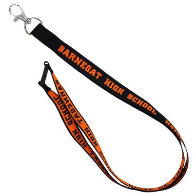 3/4 Woven Lanyard with Safety Breakaway