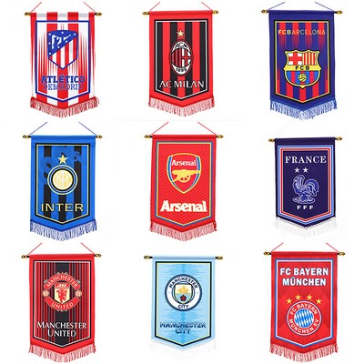 Football Game Soccer Team Sports Hanging Club Pennant Flags