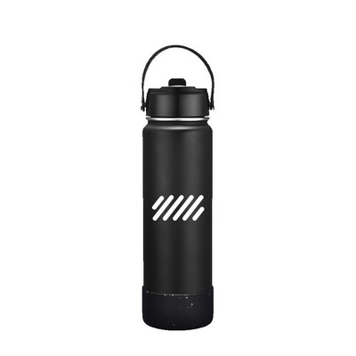 27 Oz. Slate Water Bottle w/ Straw Lid