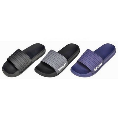 Men's Classic Slides - Assorted, Size 7-13 (Case of 36)