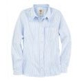 Dickie's® Women's Long Sleeve Stretch Oxford Shirt - Blue/White Stripe