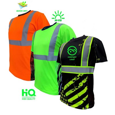 Premium Hi Vis ANSI Class 2 Safety Shirt (Includes Imprint and Shipping)