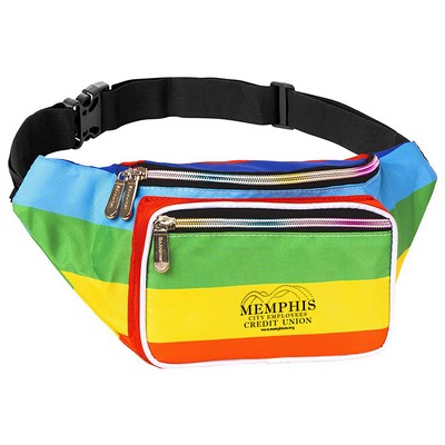 Rainbow Fanny Pack Crossbody Bags