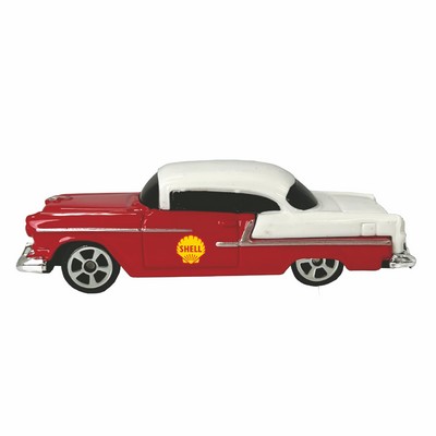 1955 Chevrolet® Bel Aire Red w/ White 1:64 Replica Full Color Logo (u)