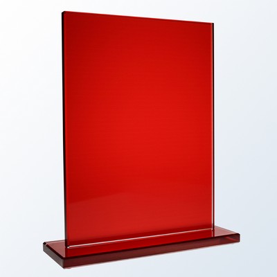 Jade Glass Red Honorary Square