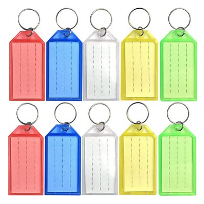 Plastic Key Ring Tags