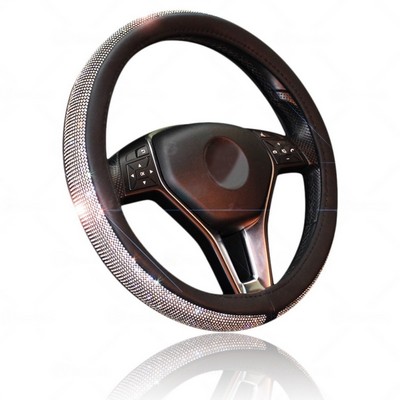 Diamond Leather Steering Wheel Cover