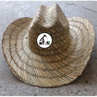 Lifeguard Style Straw Cowboy Hat