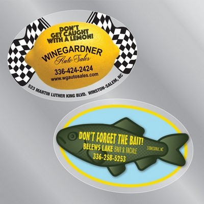 4.25" x 6.5" Oval Clear Decal