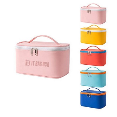 Pu Waterproof Travel Cosmetic Bag