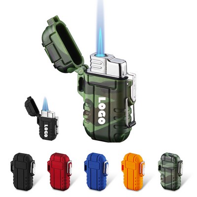 Waterproof Windproof Jet Flame Lighter With Lock