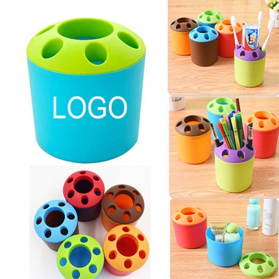 Creative Plastic Toothbrush Holder/ Pen Pot