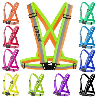 Reflective Safety Elastic Vest Belt