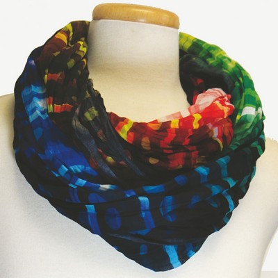 Custom Silk Chiffon Infinity Scarf