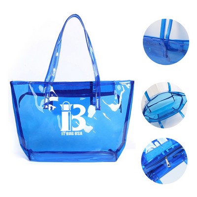 Colorful Pvc Handbag Transparent Shoulder Bag