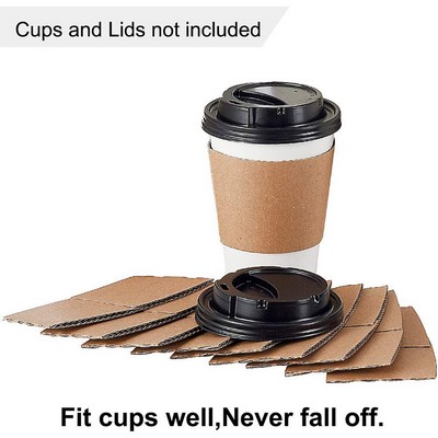 12/16 Oz. Craft Paper Coffee Cup Sleeve/Beverage Wrap