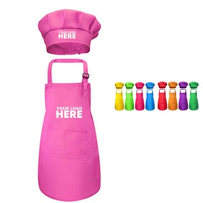 Apron With Hat Set For Kids