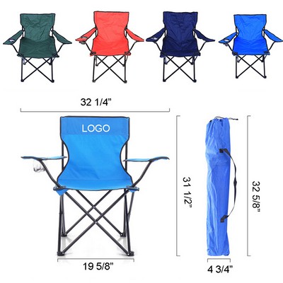 Heavy Duty Folding Camping Chair w/Carrying Bag