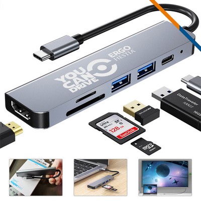 Kumie 6in1 USB Hub