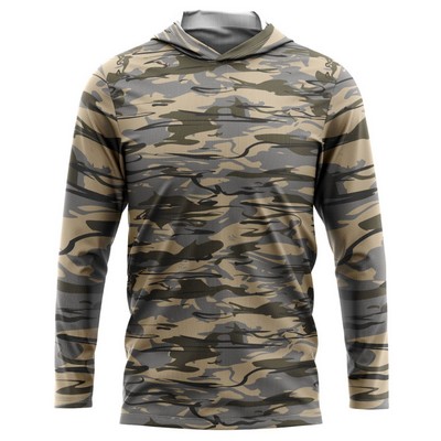 Antler® Men's 4.4 Oz. Polyester Interlock Hooded T-Shirt