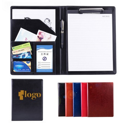 PU Leather Portfolio Folder with Cover